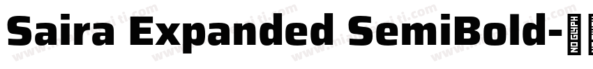 Saira Expanded SemiBold字体转换